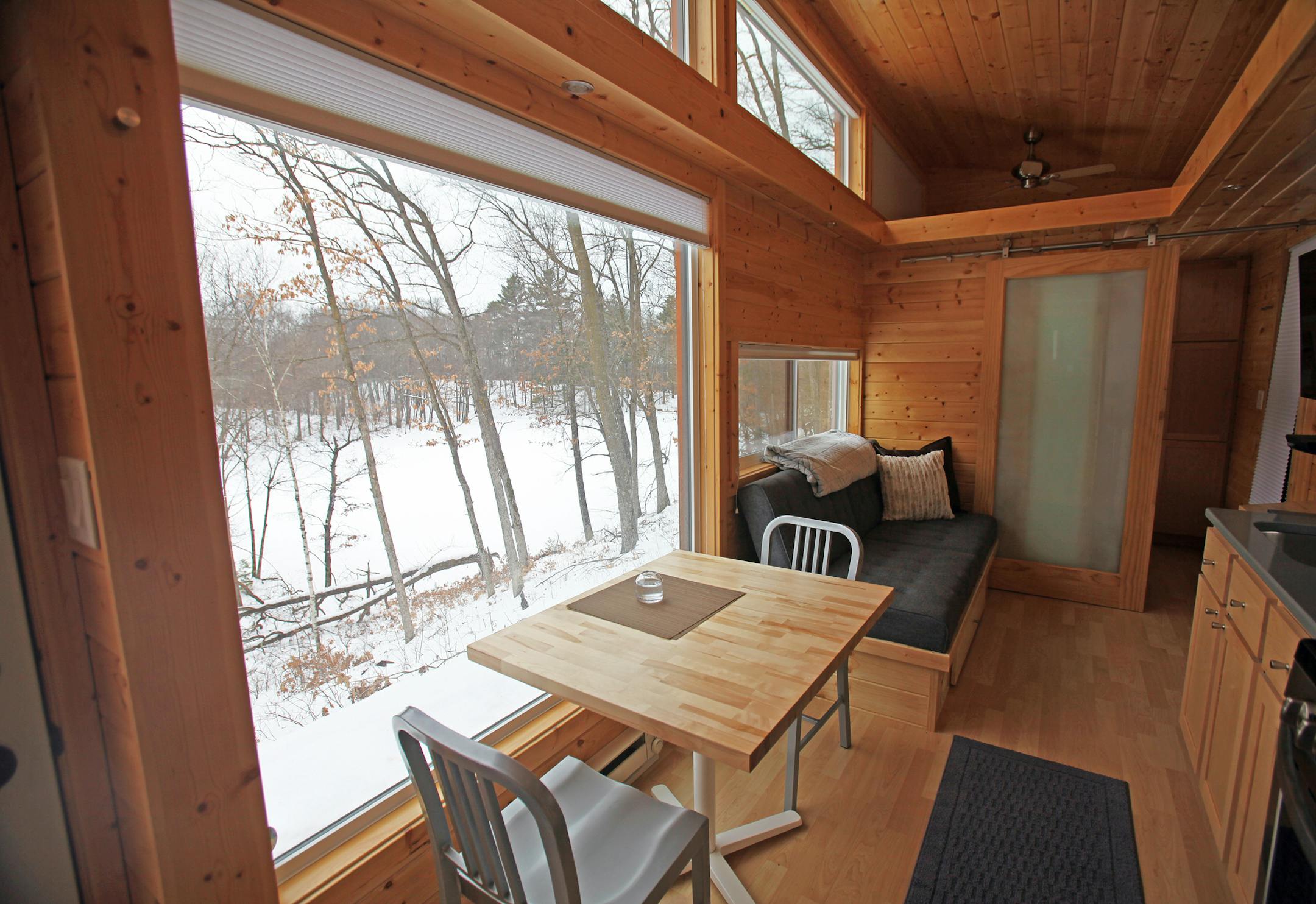 The Traveler XL at Canoe Bay's Escape Village provides views of Mallard Lake through large windows. ORG XMIT: MJS1801261356416903