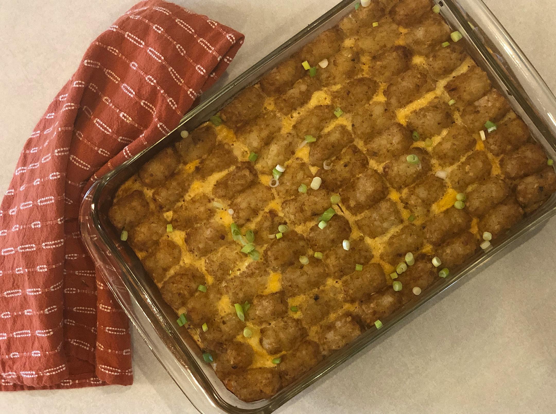 Breakfast Tater Tot Hot Dish provides comfort (without cream of mushroom soup). Nicole Hvidsten, Star Tribune