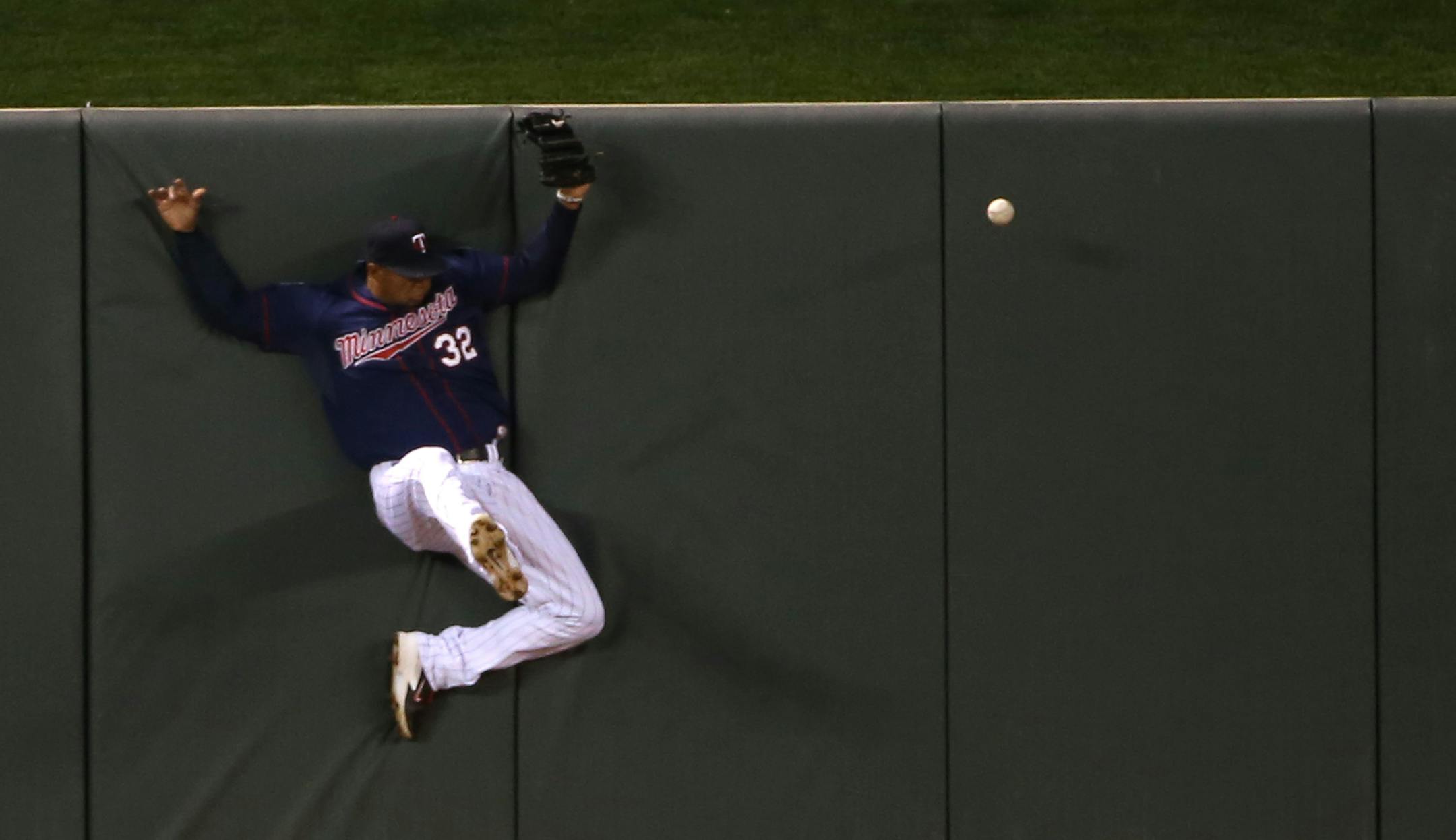 Aaron Hicks was the Twins' first option in center field this year, but he has looked overmatched at the plate. He is batting .194 through 129 career major league games.