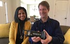 Keidy and Gene Palusky of Edina will ship about 2,000 solar-powered XTorches to Haiti and the Dominican Republic this month.