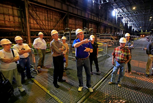PolyMet Mining in Hoyt Lakes hosted an open house at the city's arena to give interested visitors a chance to ask questions about the mining operation
