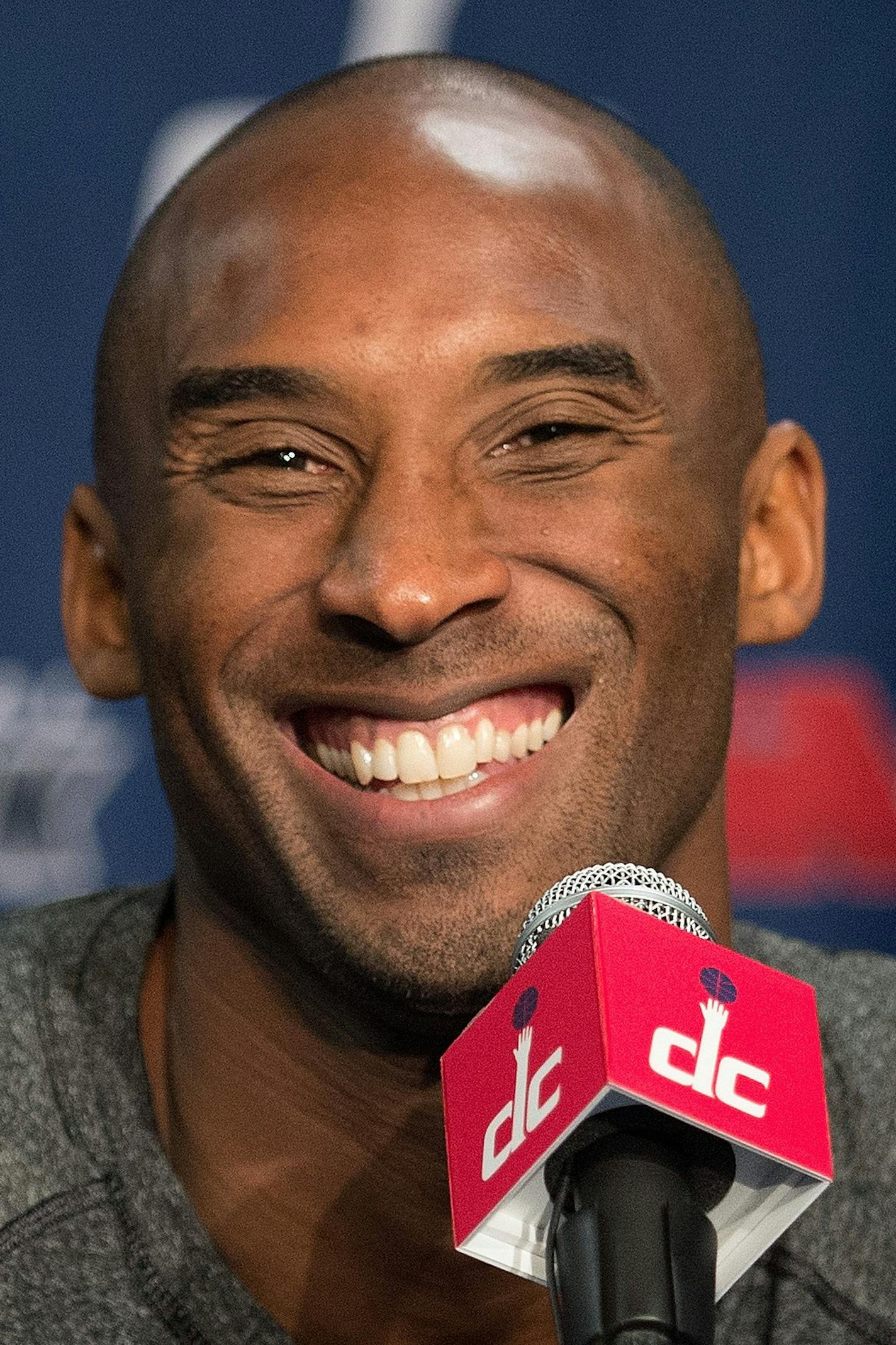 Los Angeles Lakers Kobe Bryant answers questions during a press conference Tuesday at the Verizon Center in Washington, Tuesday, November 26, 2013. Bryant signed a two-year contract extension worth $48.5 million. (Harry E. Walker/MCT) ORG XMIT: 1146067 ORG XMIT: MIN1311261720060615