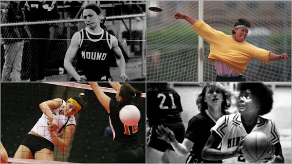 A sampling of the athletes readers nominated (clockwise from top left): Jane Oas of Mound Westonka, Edie Boyer of Hastings, Linda Roberts of St. Paul 
