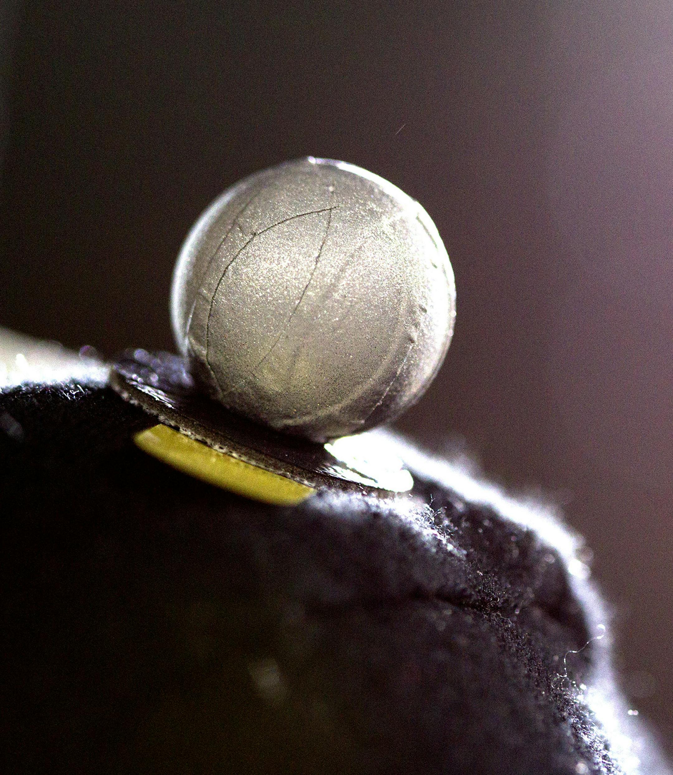 Reflective markers are placed on patients' "bony landmarks" so high speed cameras can monitor precise action in the Movement Disorders Laboratory at the University of Minnesota in Minneapolis April 25, 2014. (Courtney Perry/Special to the Star Tribune)