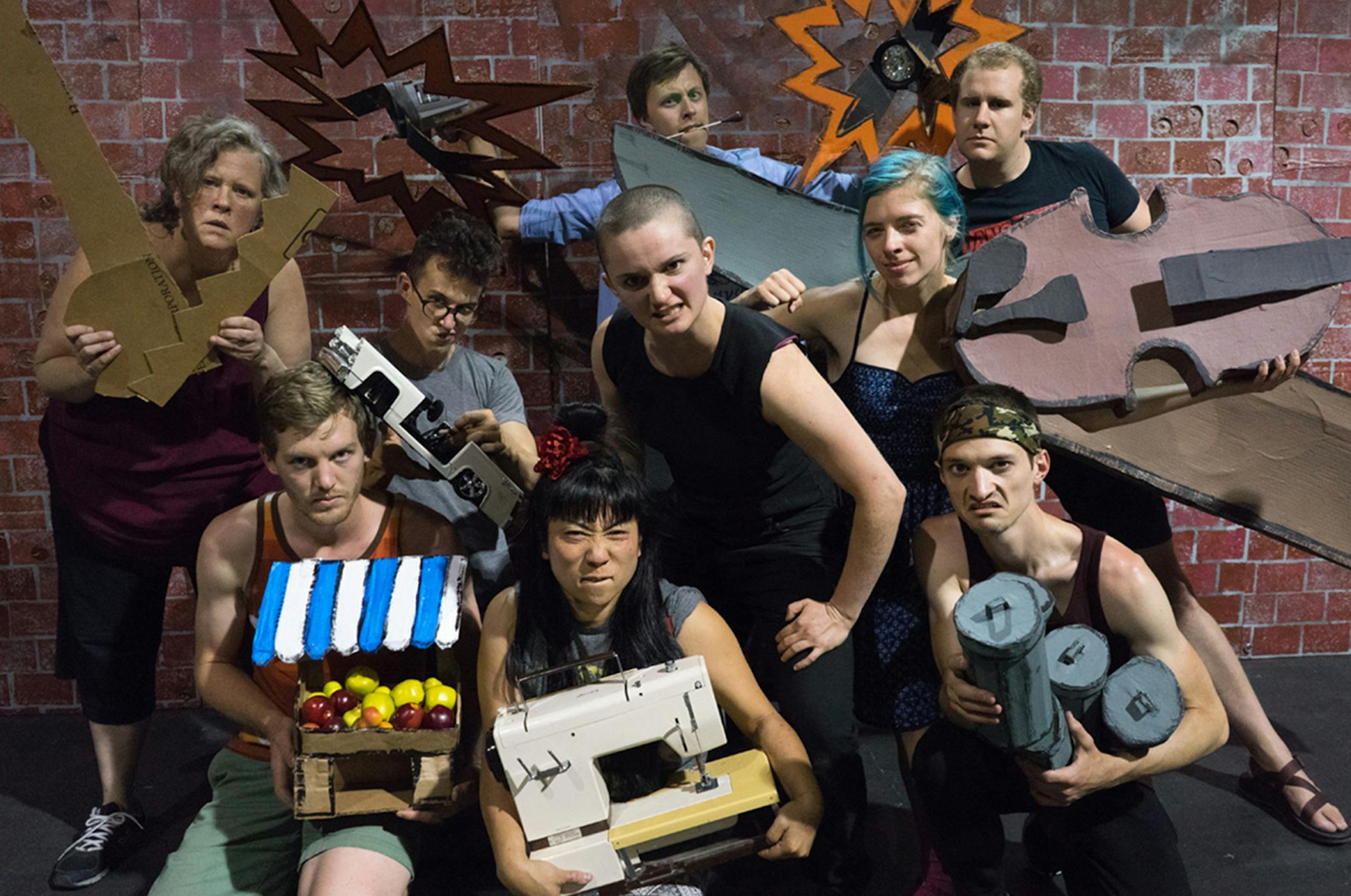 Stephanie Lynn Rogers photo credit
The cast of "Action Sequence" by In the Heart of the Beast.