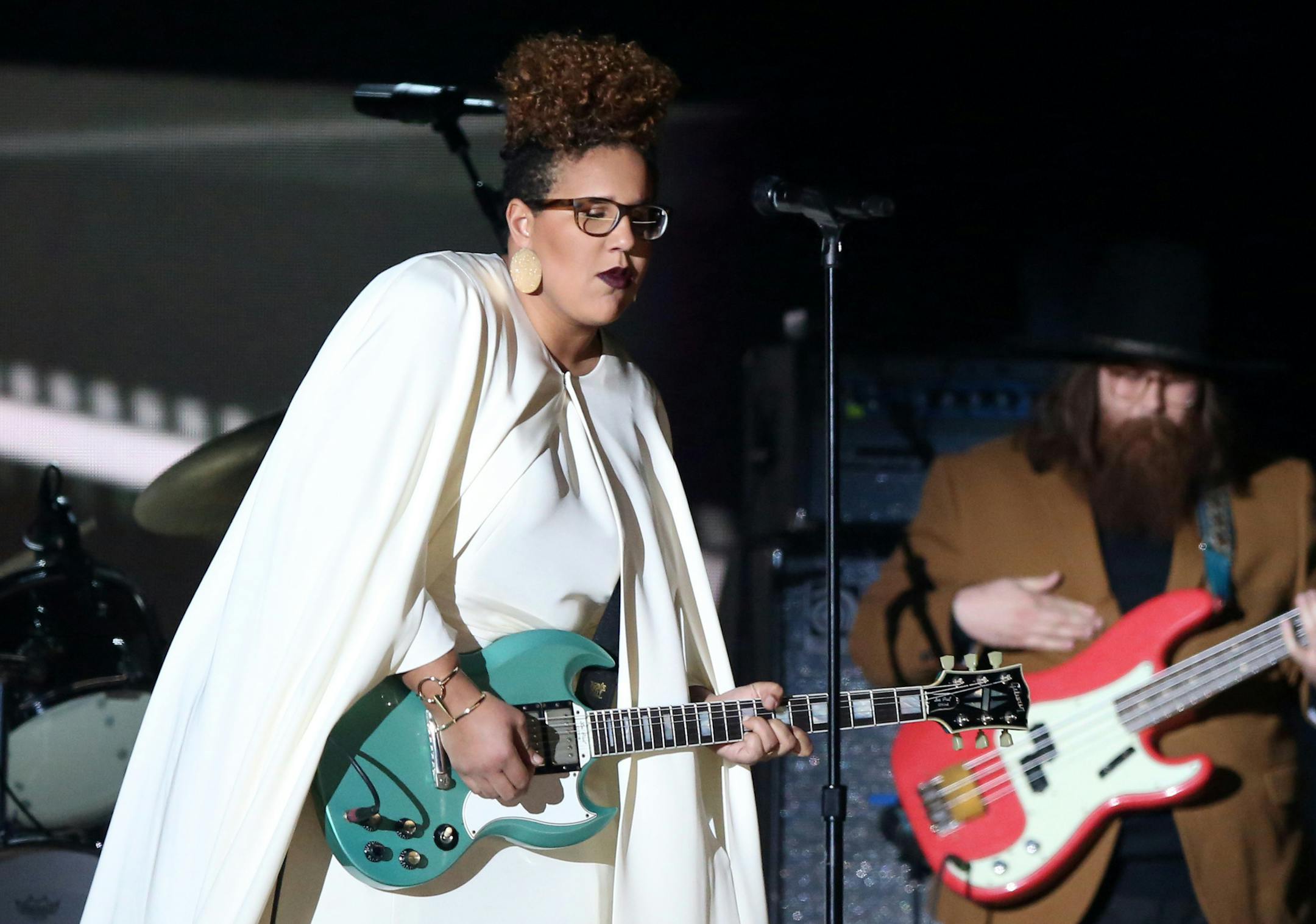 Brittany Howard of Alabama Shakes performs at the 58th annual Grammy Awards on Monday, Feb. 15, 2016, in Los Angeles. (Photo by Matt Sayles/Invision/AP)