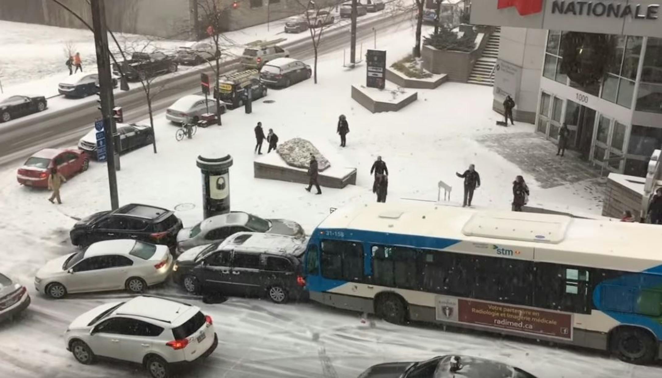 Screen grab from a viral video edited by Montrealer Ara Pehlivanian, and posted on Facebook Live.