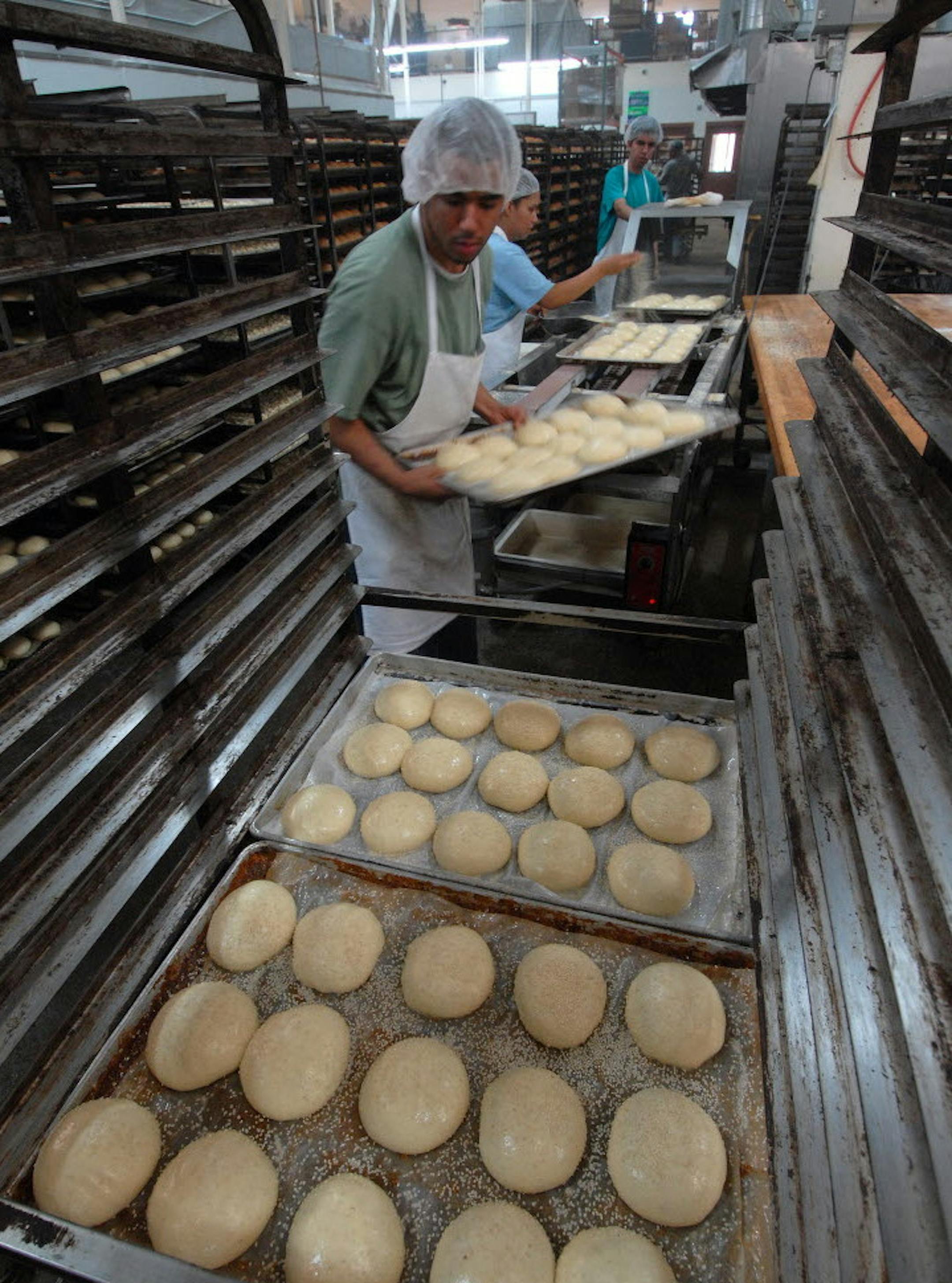 Workers at the Franklin Street Bakery in 2008