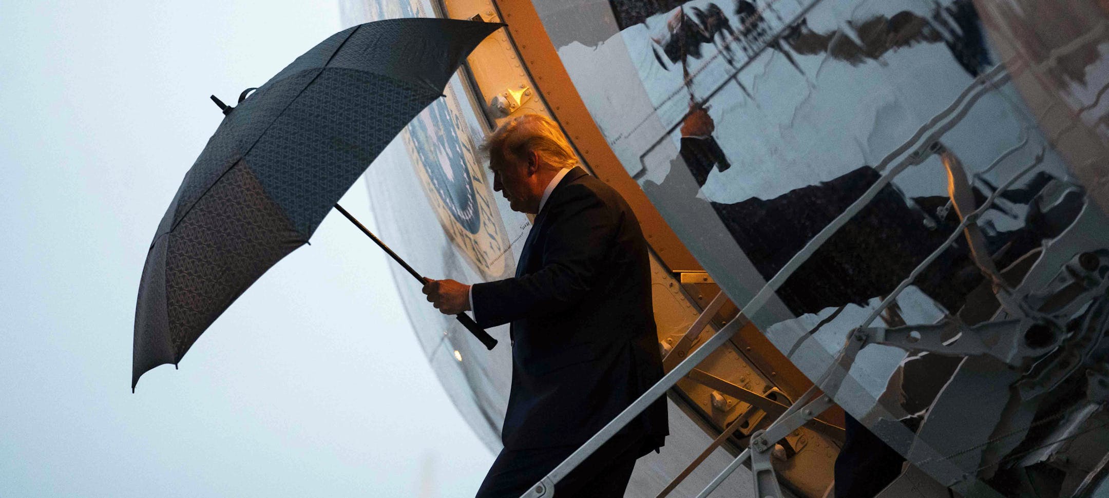 President Donald Trump arrives in Minneapolis for a rally on Thursday night, Oct. 10, 2019. Trump’s accounting firm must turn over eight years of financial records to a House committee, a federal appeals court ruled on Friday, Oct. 11, 2019, handing the president a significant defeat in his attempts to block the release of the returns. (Doug Mills/The New York Times)