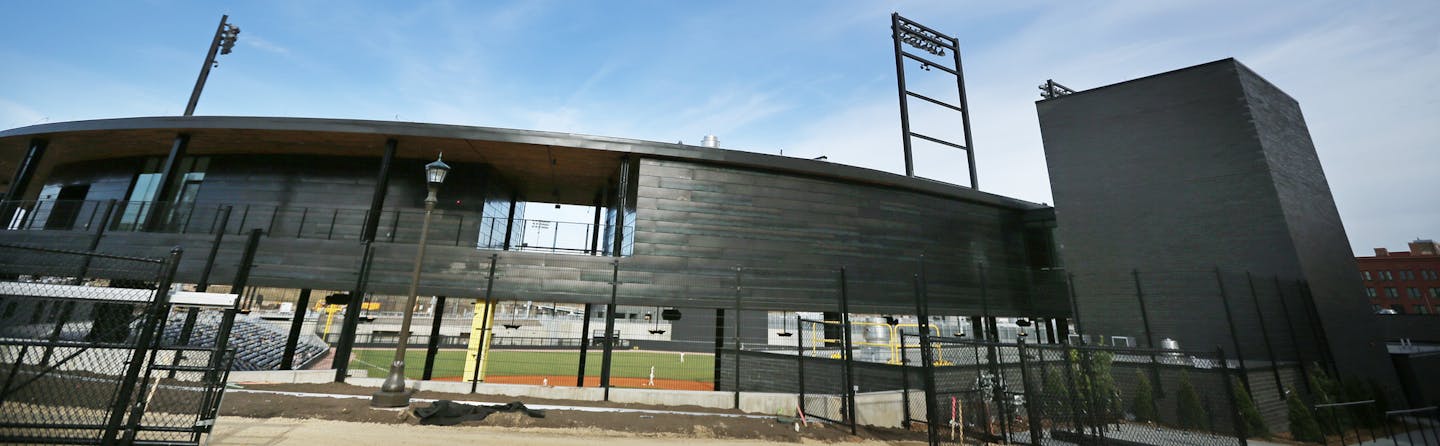 Feature on St. Paul baseball history leading up to the opening of a new CHS Field, Hamline played Macalester Wednesday April 15 2015 in St. Paul Minnesota. ] Jerry Holt/ Jerry.Holt@Startribune.com ORG XMIT: MIN1504161205122400