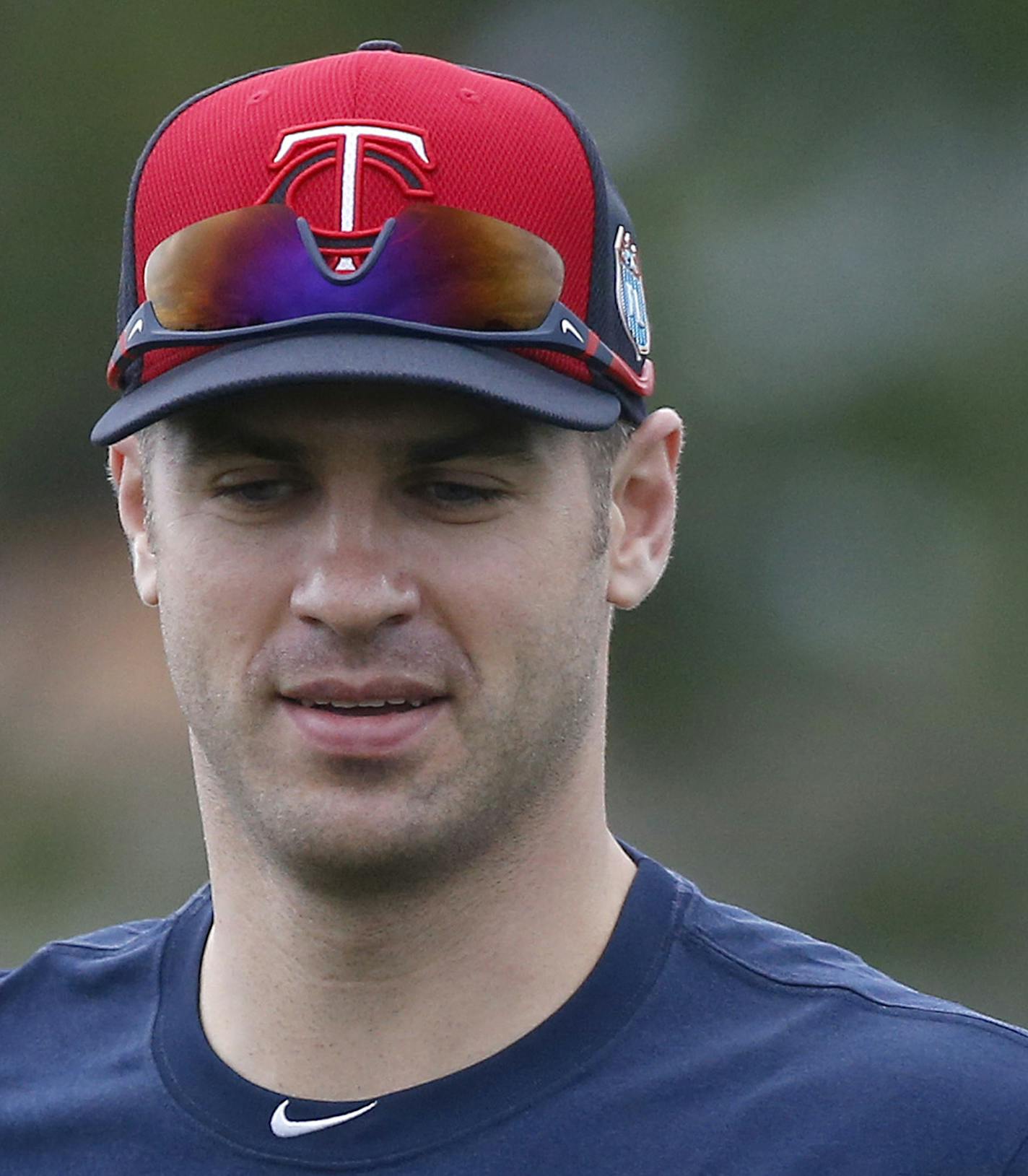 Minnesota Twins Joe Mauer. ] CARLOS GONZALEZ cgonzalez@startribune.com - February 23, 2016, Fort Myers, FL, CenturyLink Sports Complex, Minnesota Twins Spring Training, MLB, Baseball, first practice for pitchers and catchers