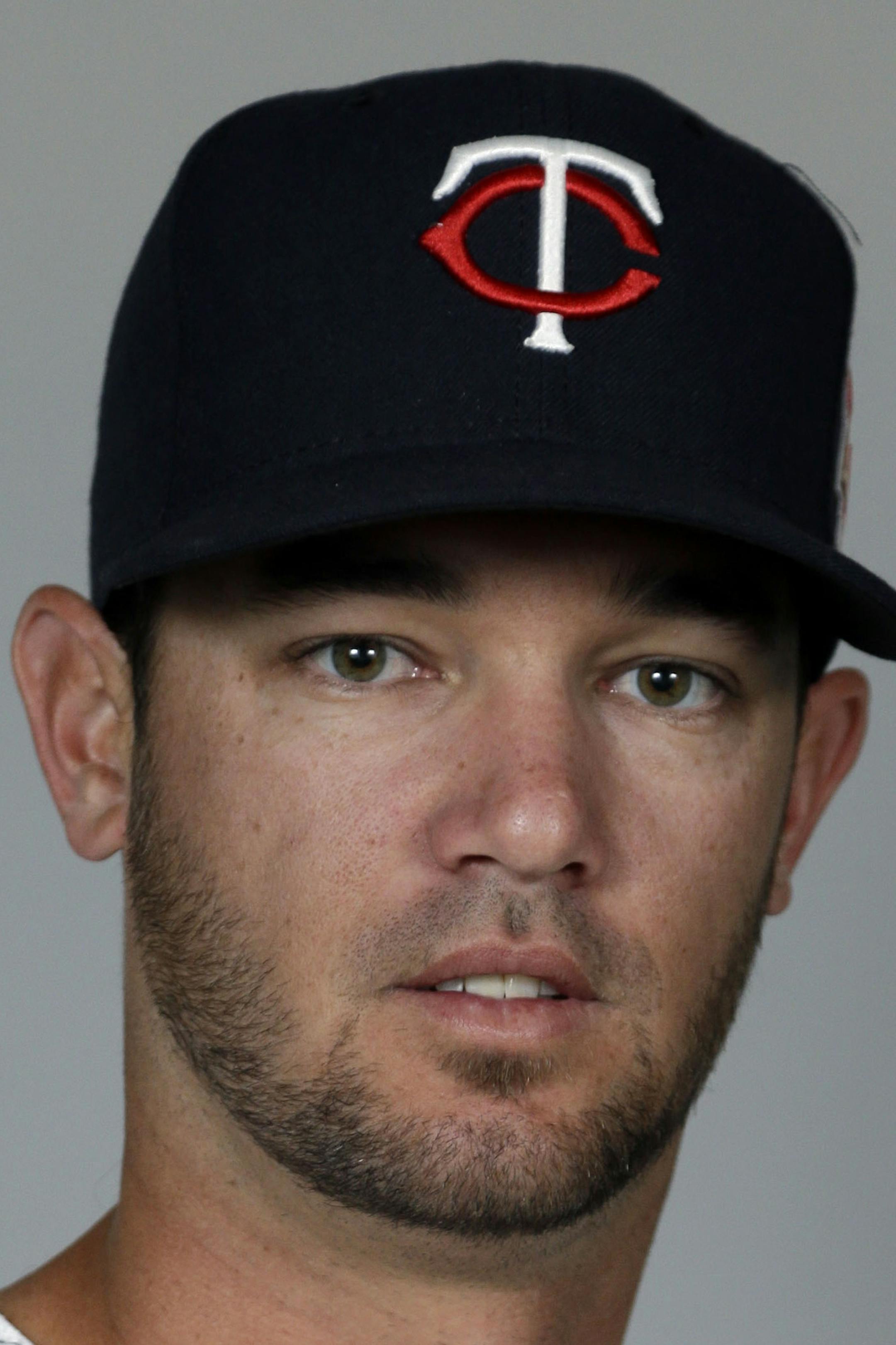 This is a 2014 photo of pitcher Kris Johnson of the Minnesota Twins baseball team. This image reflects the Twins active roster as of Tuesday, Feb. 25, 2014 when this image was taken. (AP Photo/Steven Senne) ORG XMIT: FLSR1