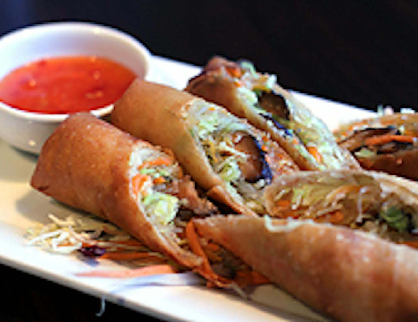 Egg rolls at Naviya's Thai Brasserie