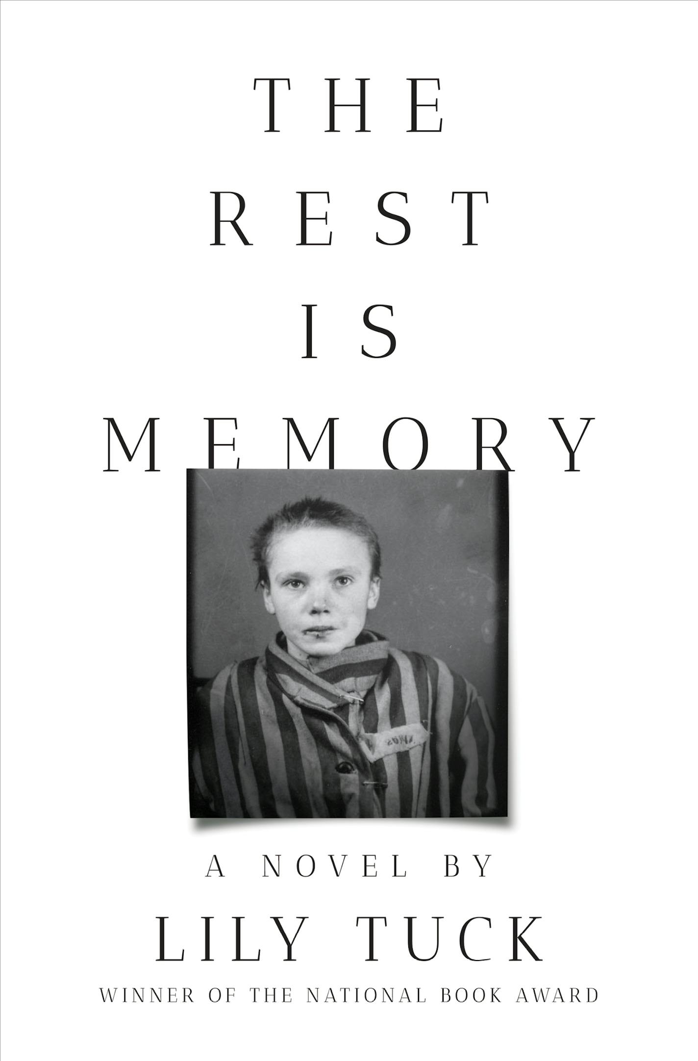 cover of The Rest Is Memory is a photo of an Auschwitz inmate