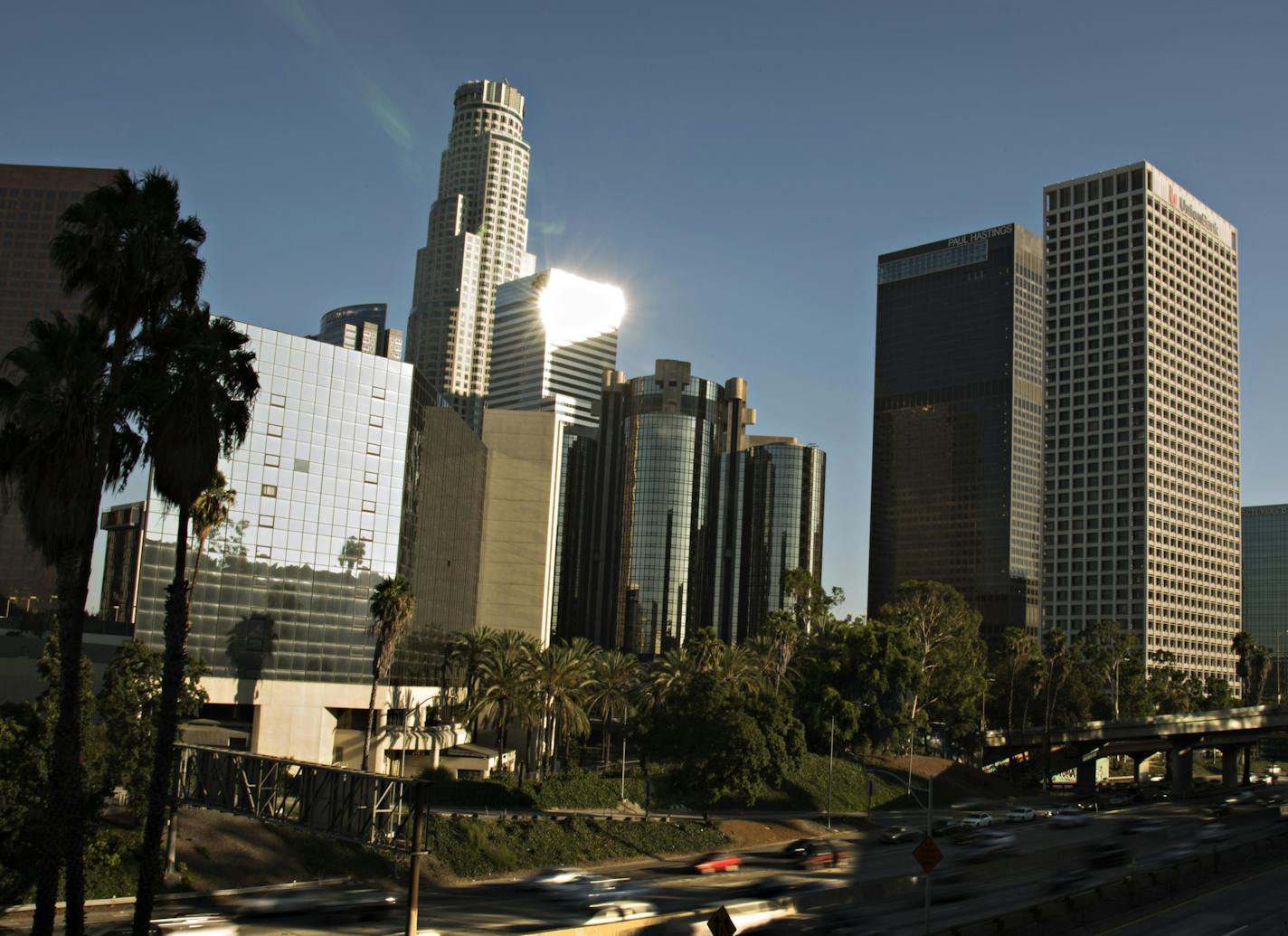 FILE -- Downtown Los Angeles, Aug. 26, 2017. The city was one of 20 shortlisted as Amazon announced that it had narrowed down its list of potential second headquarters sites from 238 bids on Jan. 18, 2018. (Melissa Lyttle/The New York Times)