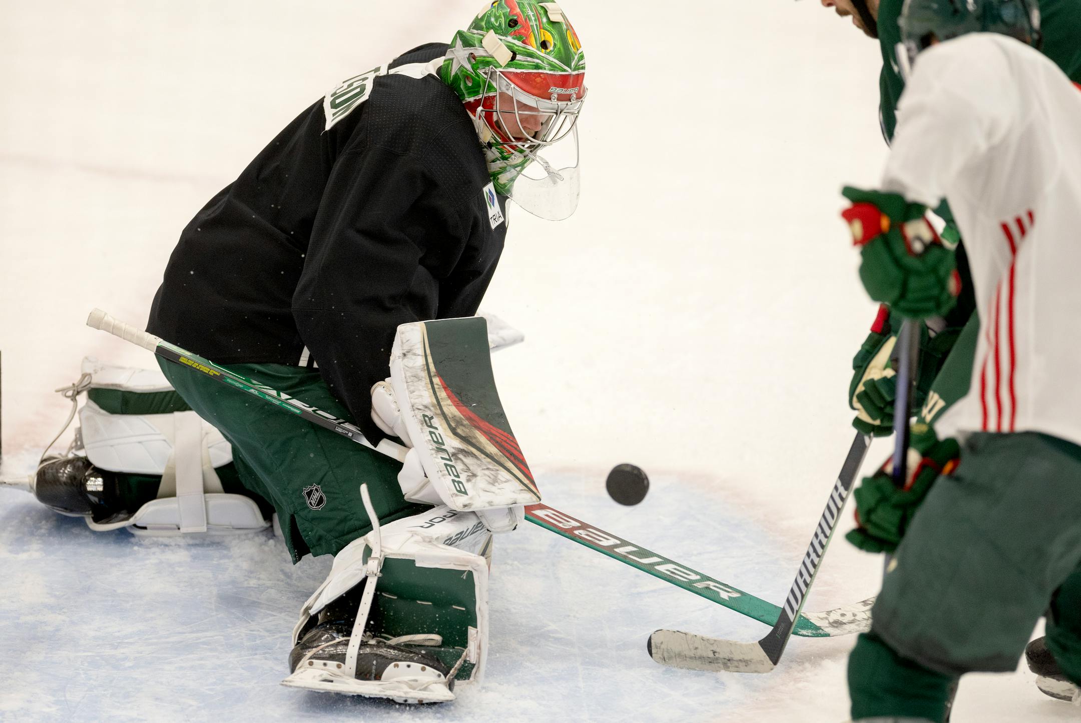 Minnesota Wild goalie Filip Gustavsson (32) during training camp Thursday, September 21, 2023, at TRIA Rink in St. Paul, Minn. ] CARLOS GONZALEZ • carlos.gonzalez@startribune.com