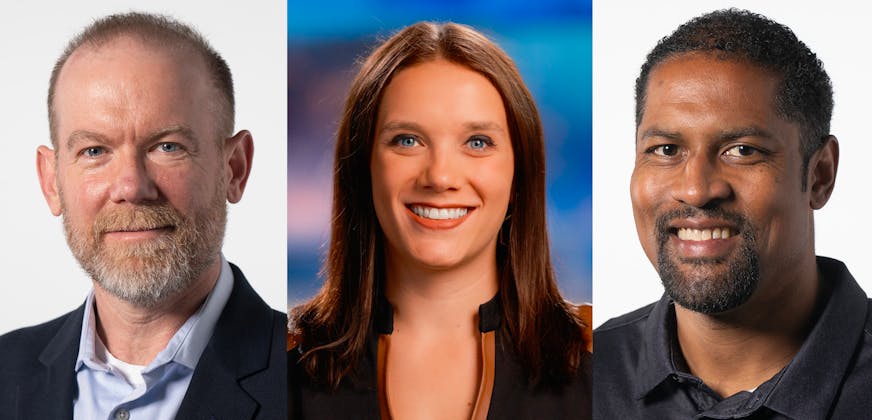 Joe Christensen, Alicia Tipcke and Marcus Fuller of the Minnesota Star Tribune. 2025.