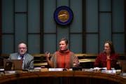 St, Paul City Council President Amy Brendmoen spoke at the Dec. 6 meeting as the council approved the city’s 2024 budget. 