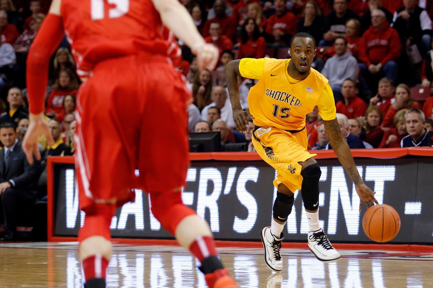 Wichita State guard Nick Wiggins, in 2014. Wiggins, older brother of Andrew Wiggins, is with the Wolves during the NBA Summer League.