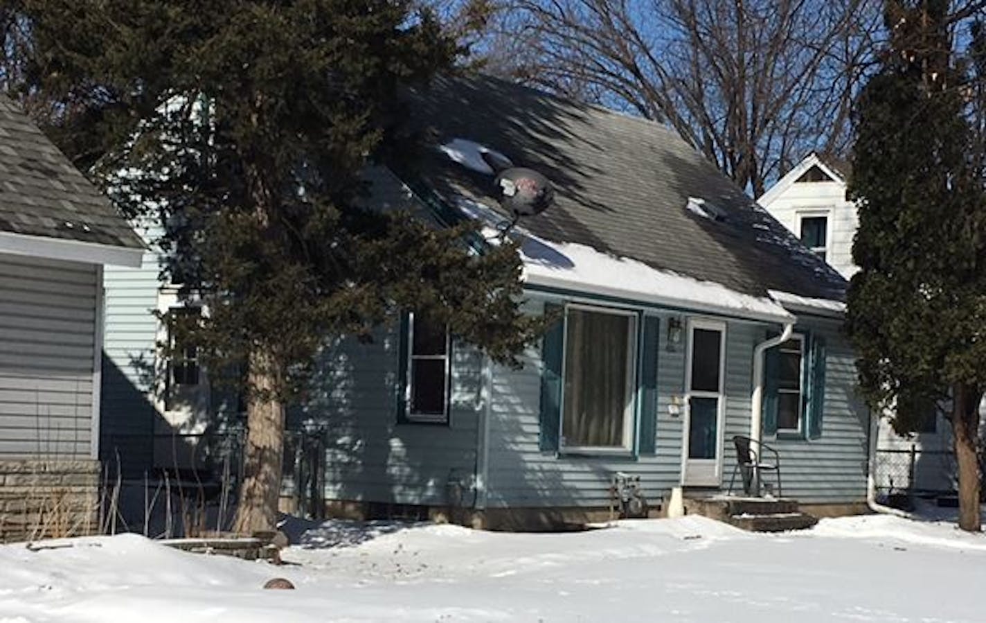 The home where twins were allegedly held captive, starved, beaten and raped by their father. One of the twins gave birth twice from the alleged rapes.