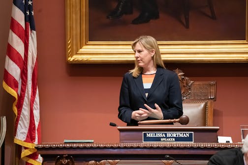 House Speaker Melissa Hortman. Republican House Minority Leader Kurt Daudt came onto the House floor Monday morning. He talked with other Republican legislators and House Speaker Melissa Hortman on the last regular day of the legislative session as they plot out what comes next with a special session certain. ] GLEN STUBBE &#x2022; glen.stubbe@startribune.com Monday, May 20, 2019