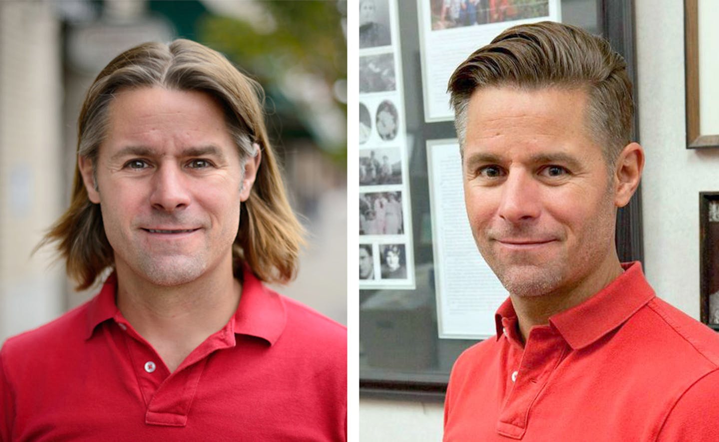 Former Eighth District Congressional candidate Stewart Mills III is sporting a new short haircut after his long locks were singed at a barbecue on the Fourth of July. A picture on Mills' Twitter account showed the short cut.