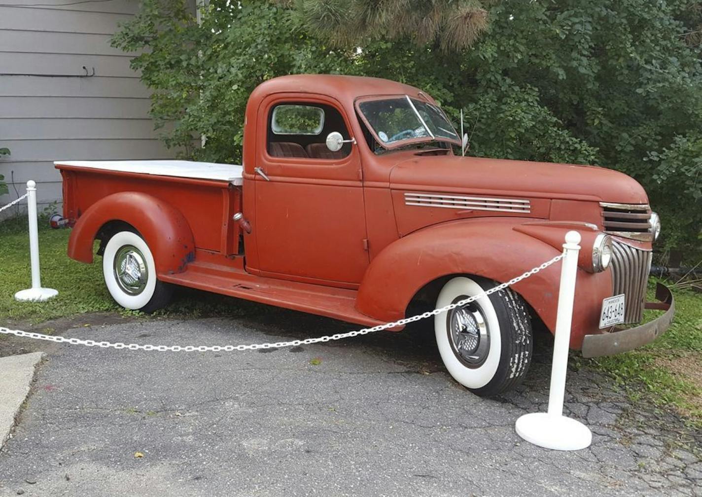 John Beise's vintage truck was parked next to his house when a drunk driver wrecked it.