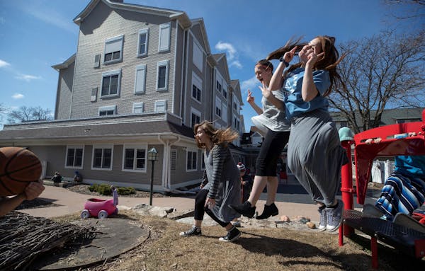 Patients and siblings of patients let loose at recess at Ronald McDonald House K-12 school in Minneapolis.