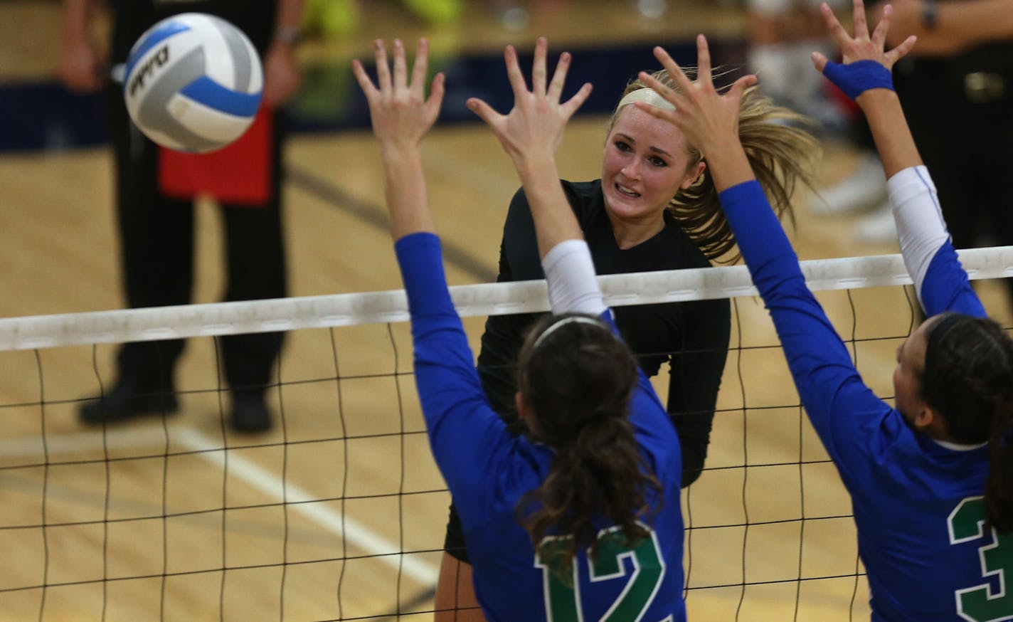 Lakeville North&#x2019;s Alyssa Goehner used her 35-inch vertical jump to collect a metro-high 630 kills this year. &#x201c;She&#x2019;s one of the all-time best high school players,&#x201d; Hopkins coach Vicki Swenson said.