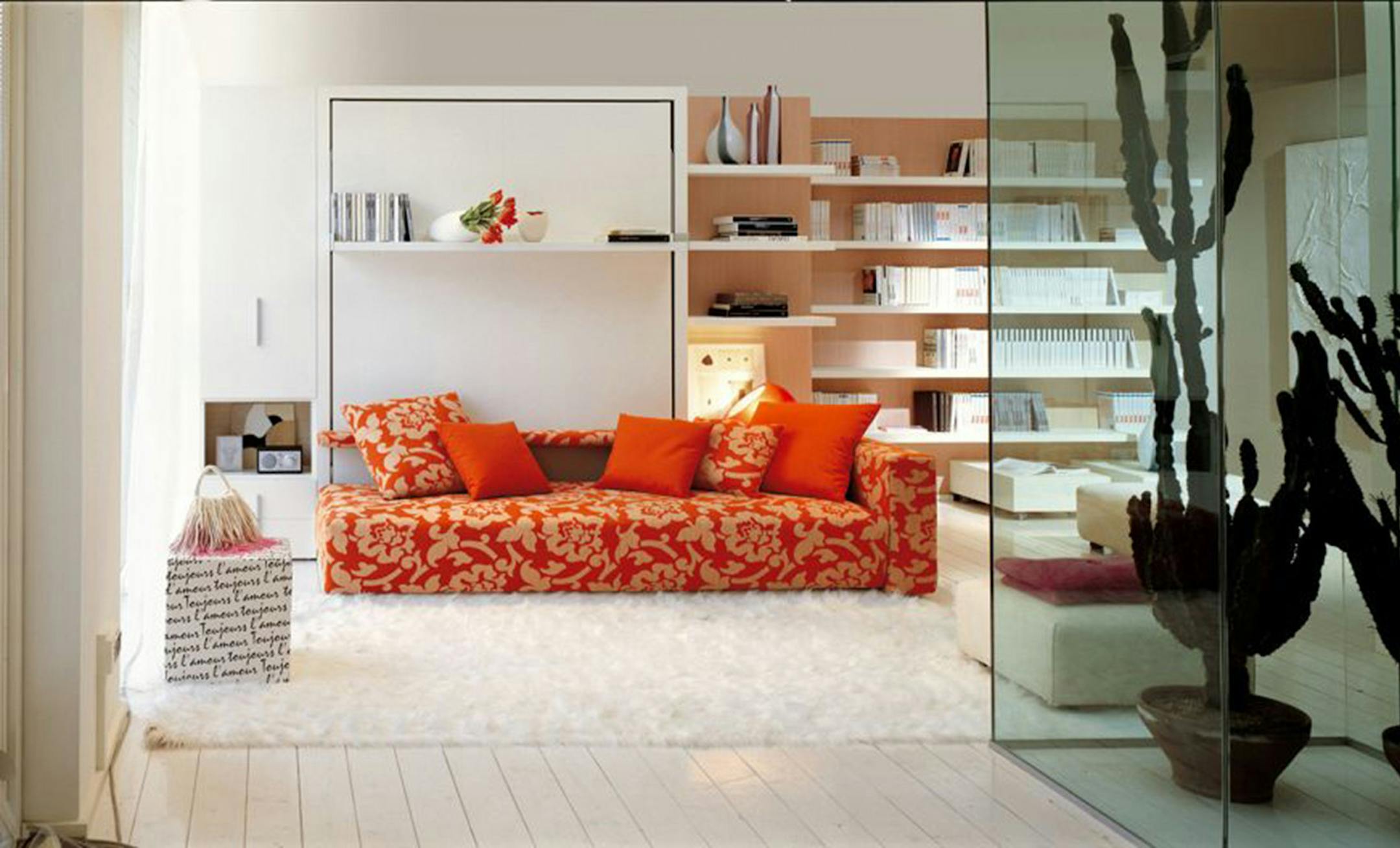 Transformable wall bed from Clei. The fold-up wall bed has quietly been making a resurgence in recent years. Illustrates DESIGN-BEDS (category l), by Kristin Hohenadel (c) 2014, Slate. Moved Tuesday, Jan. 14, 2014. (MUST CREDIT: Clei.)