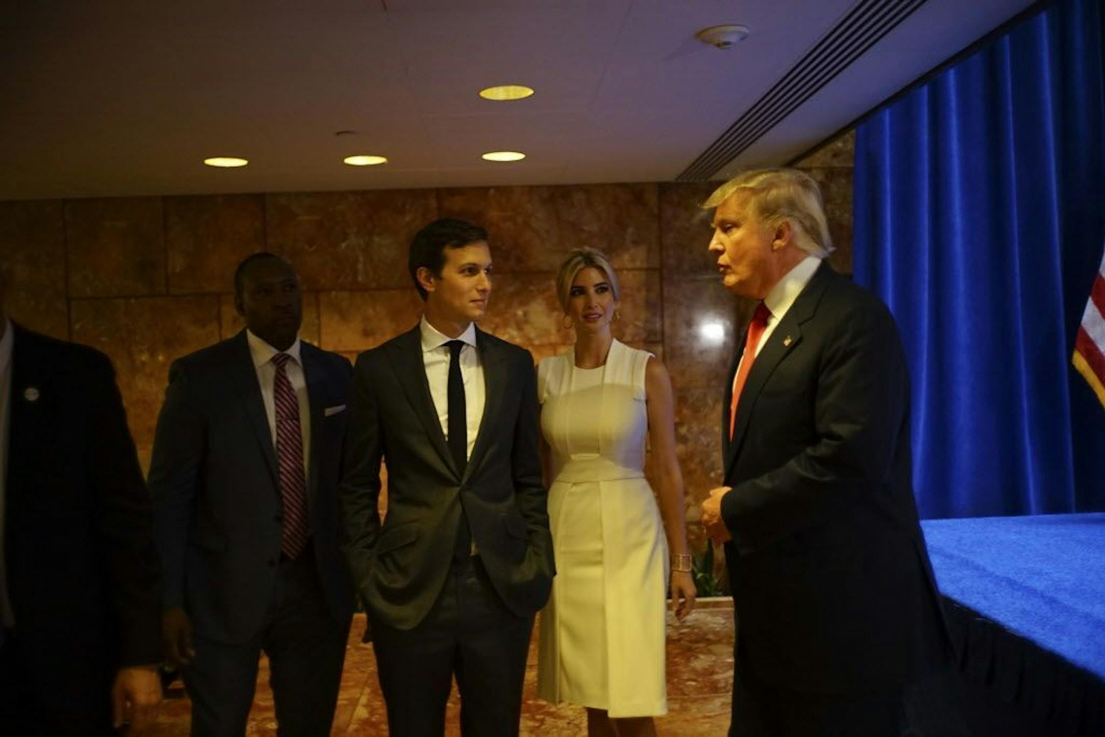 FILE � Donald Trump officially announced his campaign for presidency with his daughter Ivanka and her husband, Jared Kushner, at his side, at Trump Tower on Fifth Avenue in New York, June 16, 2015.