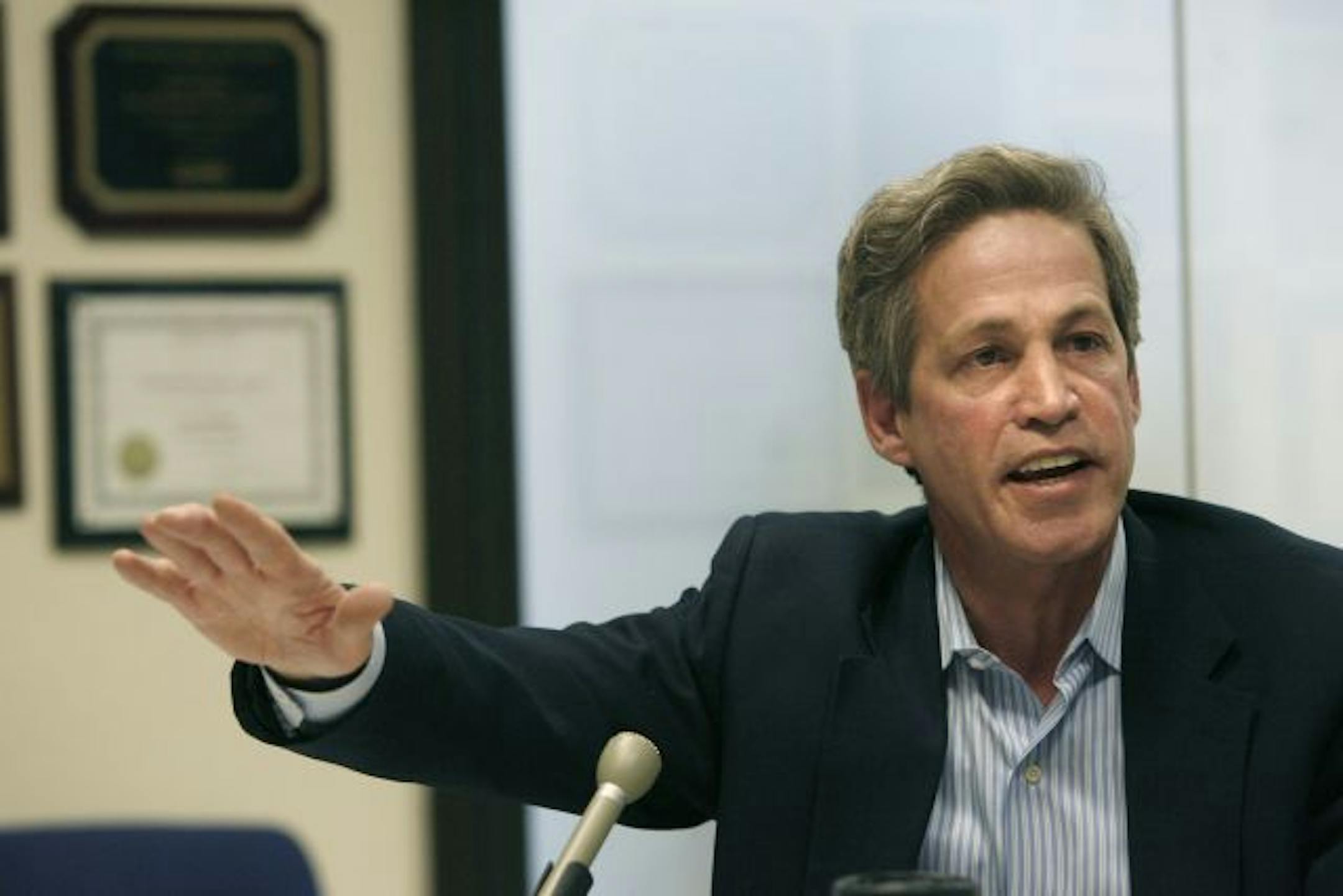 As part of an all-out public relations campaign, Norm Coleman made the rounds Thursday to speak with the news media, including the Star Tribune.