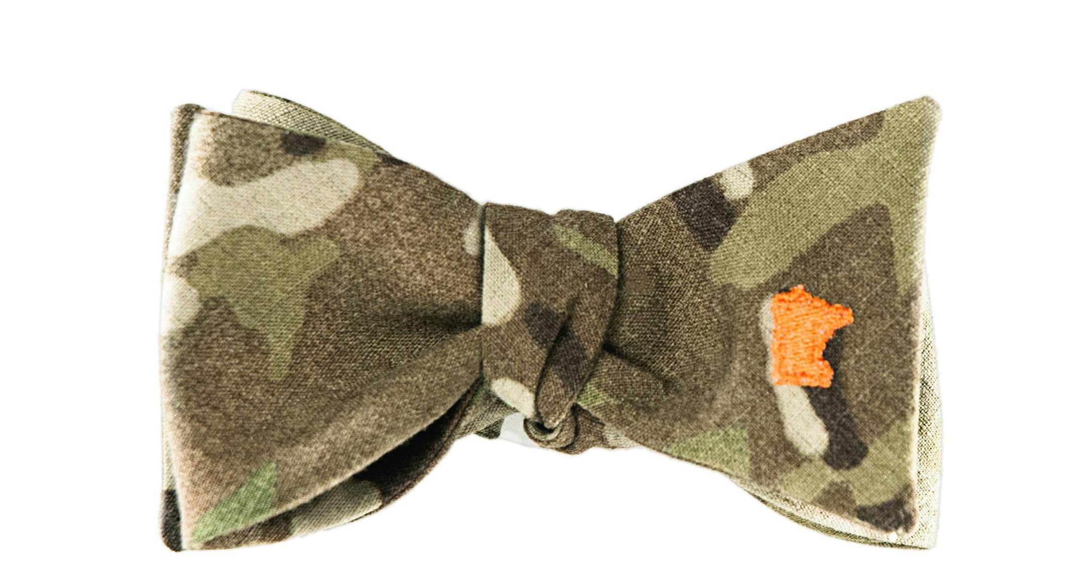 UpNorth Camo, $66, The Bow Tie Shoppe (bowtieshoppe.com)
