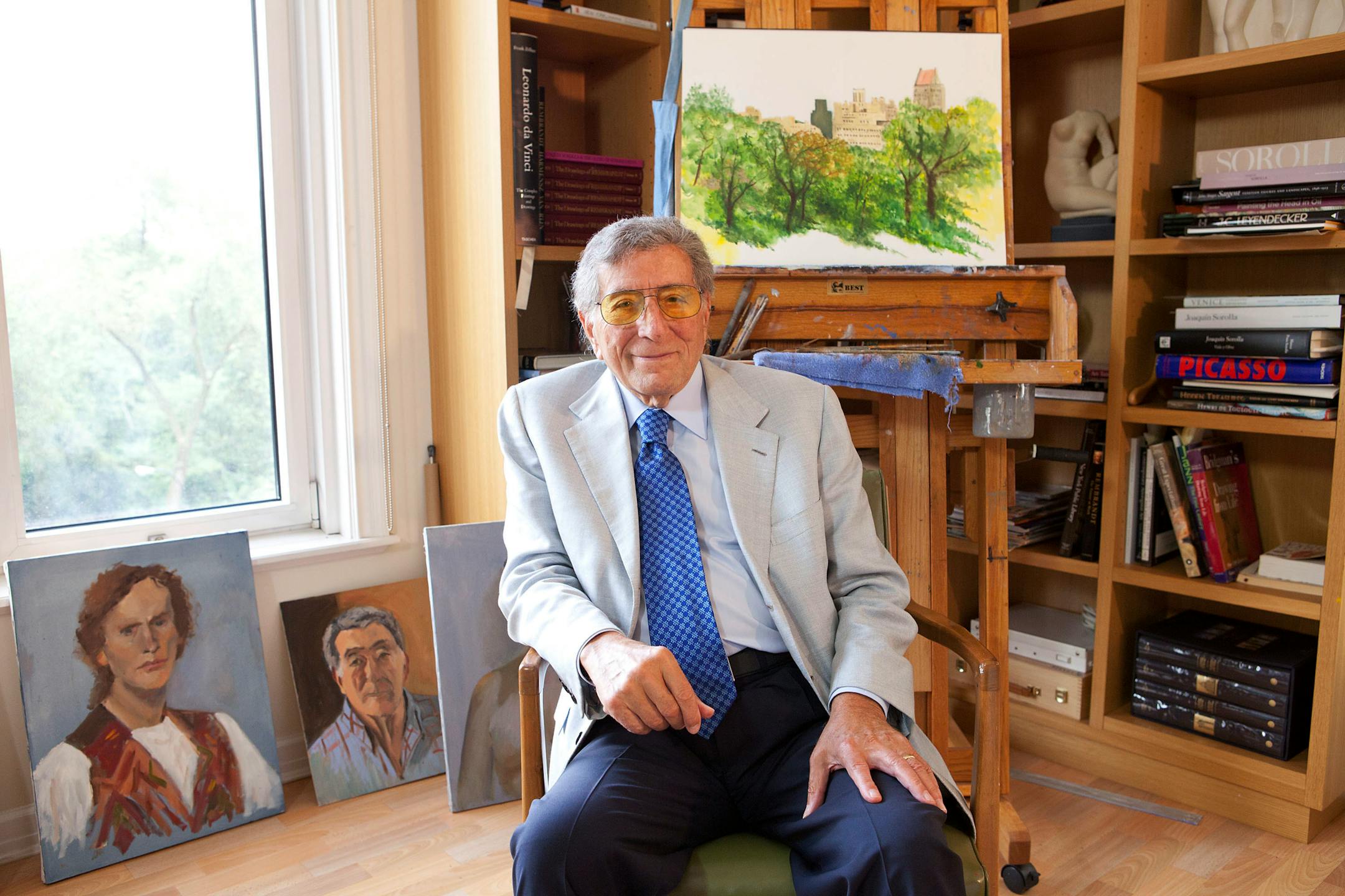 Singer Tony Bennett poses for a portrait on Thursday, Sept. 27, 2012, in New York.
