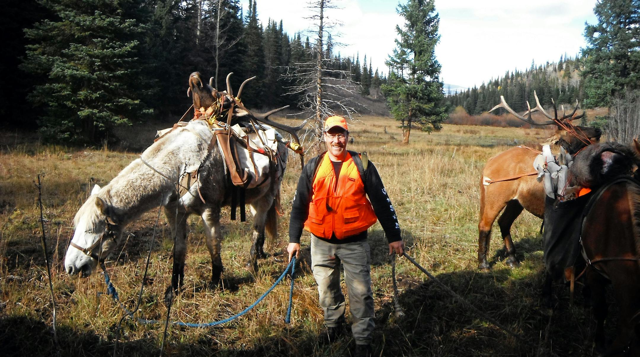Horses leased by Andy Shoemaker of Stillwater and a hunting partner allowed them access to back country not often seen by other hunters.
