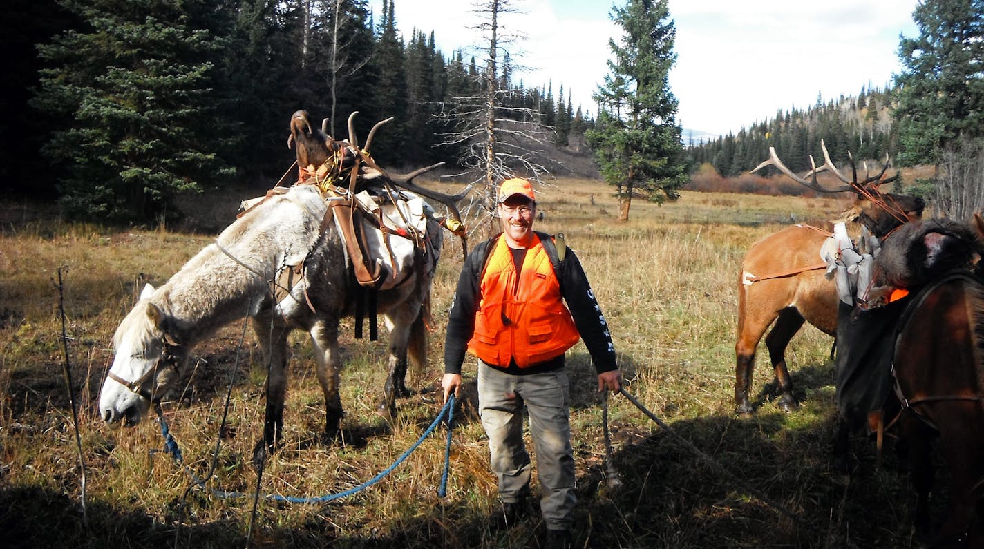 Horses leased by Andy Shoemaker of Stillwater and a hunting partner allowed them access to back country not often seen by other hunters.