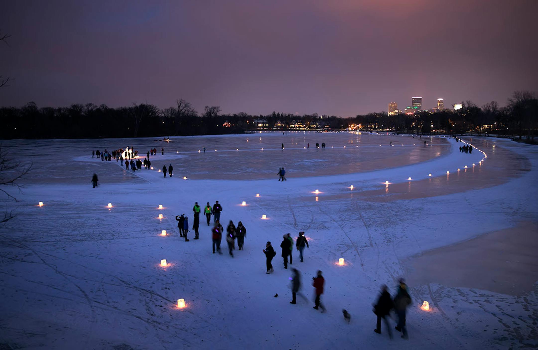 The Minneapolis Luminary Loppet is a part of one of Eric Dayton's projects, the Great Northern.