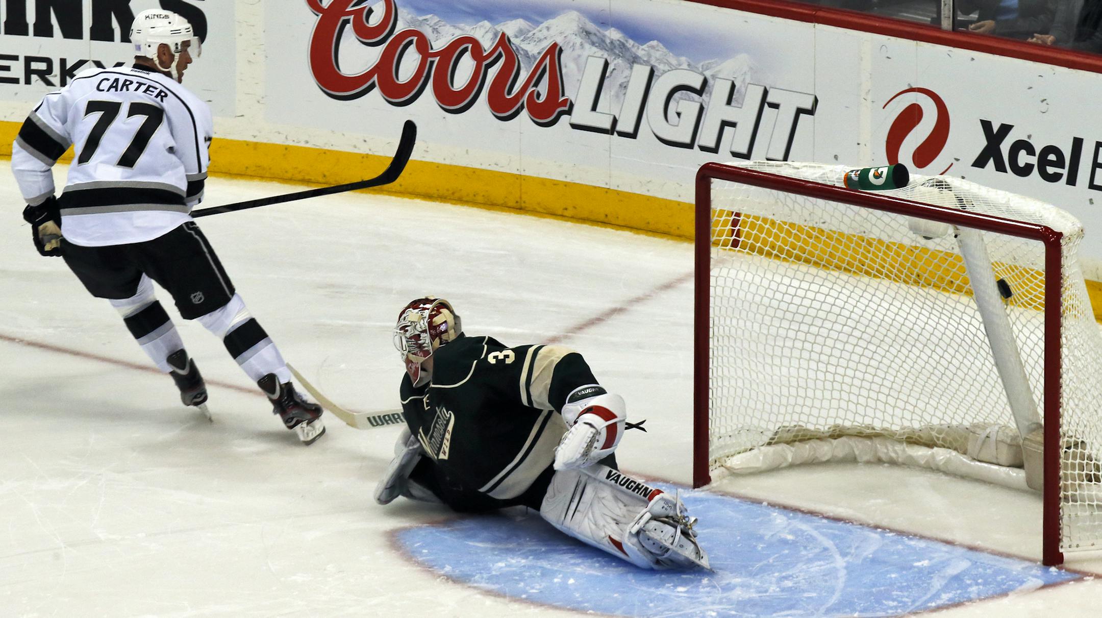 Carter beat Backstrom again in the shootout for the clinching goal. The Wild’s Zach Parise and Mikko Koivu failed to get off shots in their shootout chances.