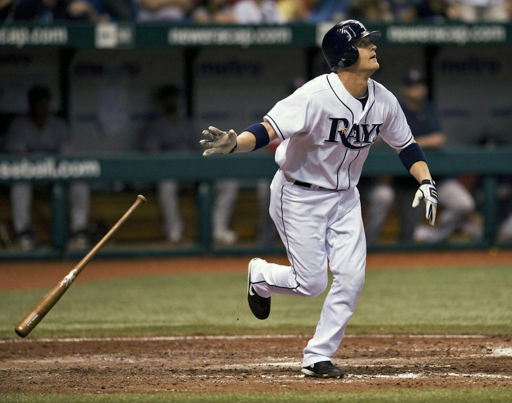 Dan Johnson, with Tampa Bay in 2010.