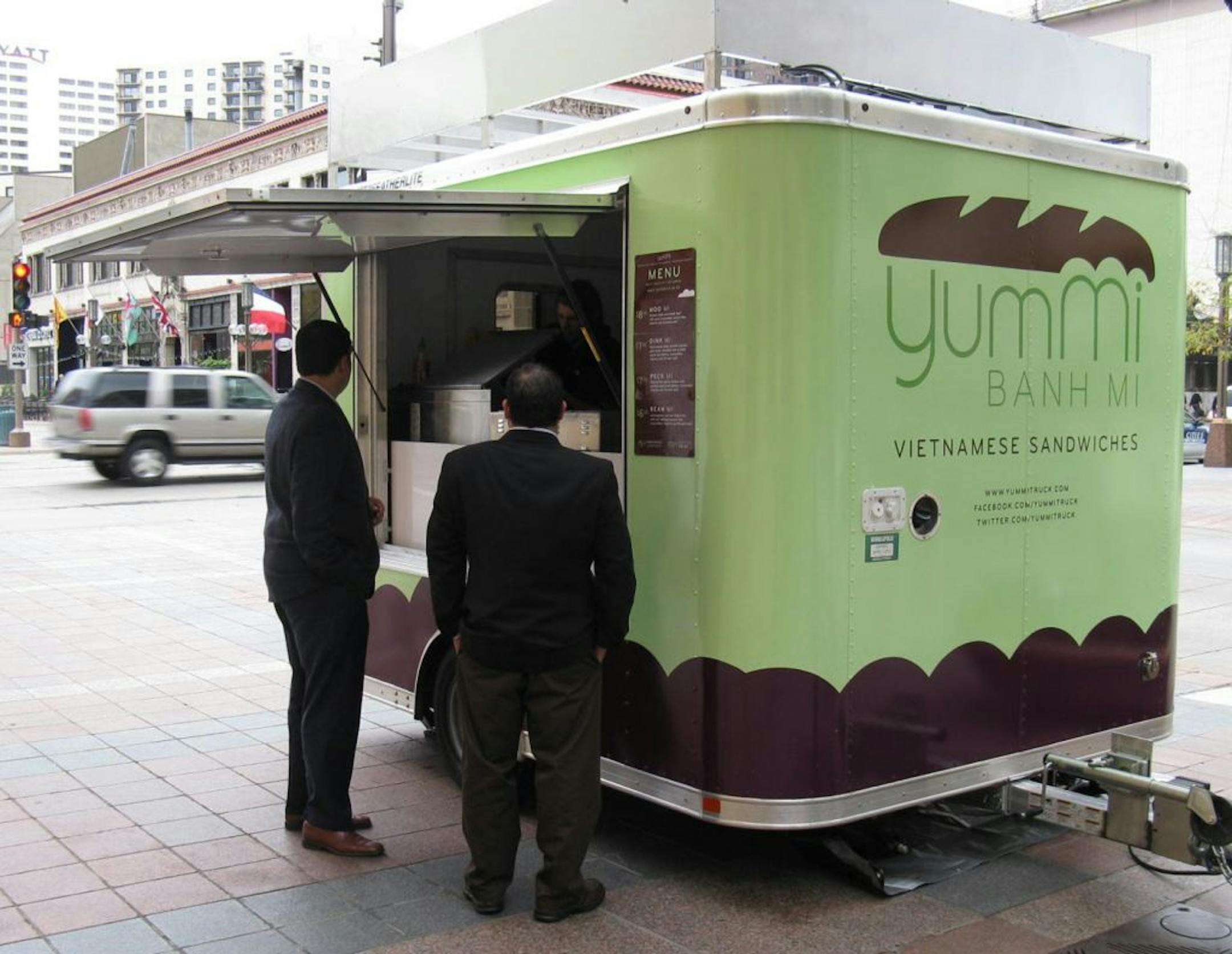 YumMi Banh Mi is at 11th St. and Nicollet Mall.