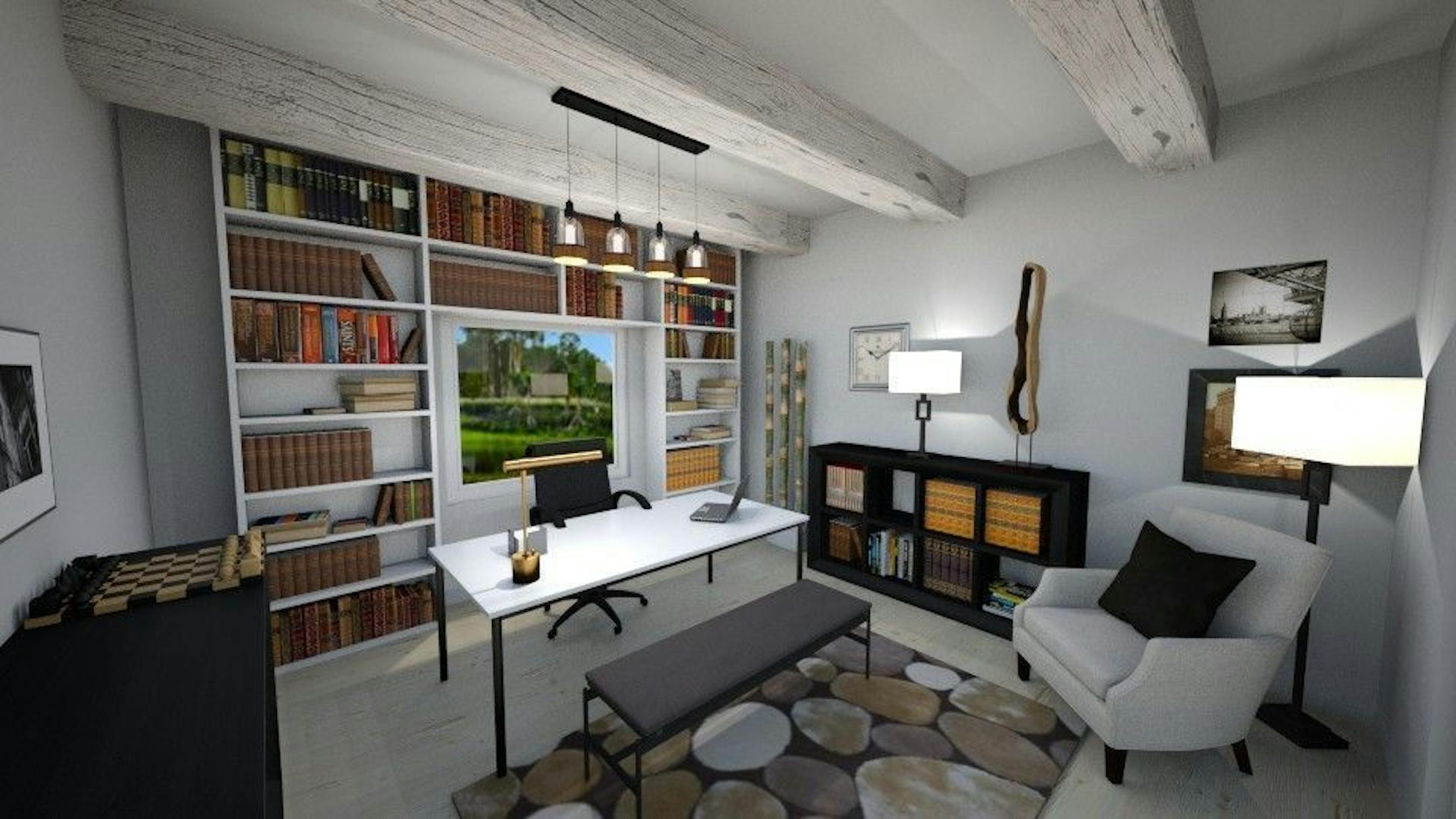 Home office designed by Sue Hunter, Home for a Change