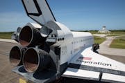 A full-size replica of a shuttle orbiter called the Inspiration, currently housed near Kennedy Space Center in Florida, is owned by a St. Cloud reside