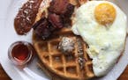 Birchwood Cafe's savory waffle is discounted before 9 a.m., Monday-Thursday.