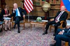 President Joe Biden and Russian President Vladimir Putin meet in Geneva on Wednesday.