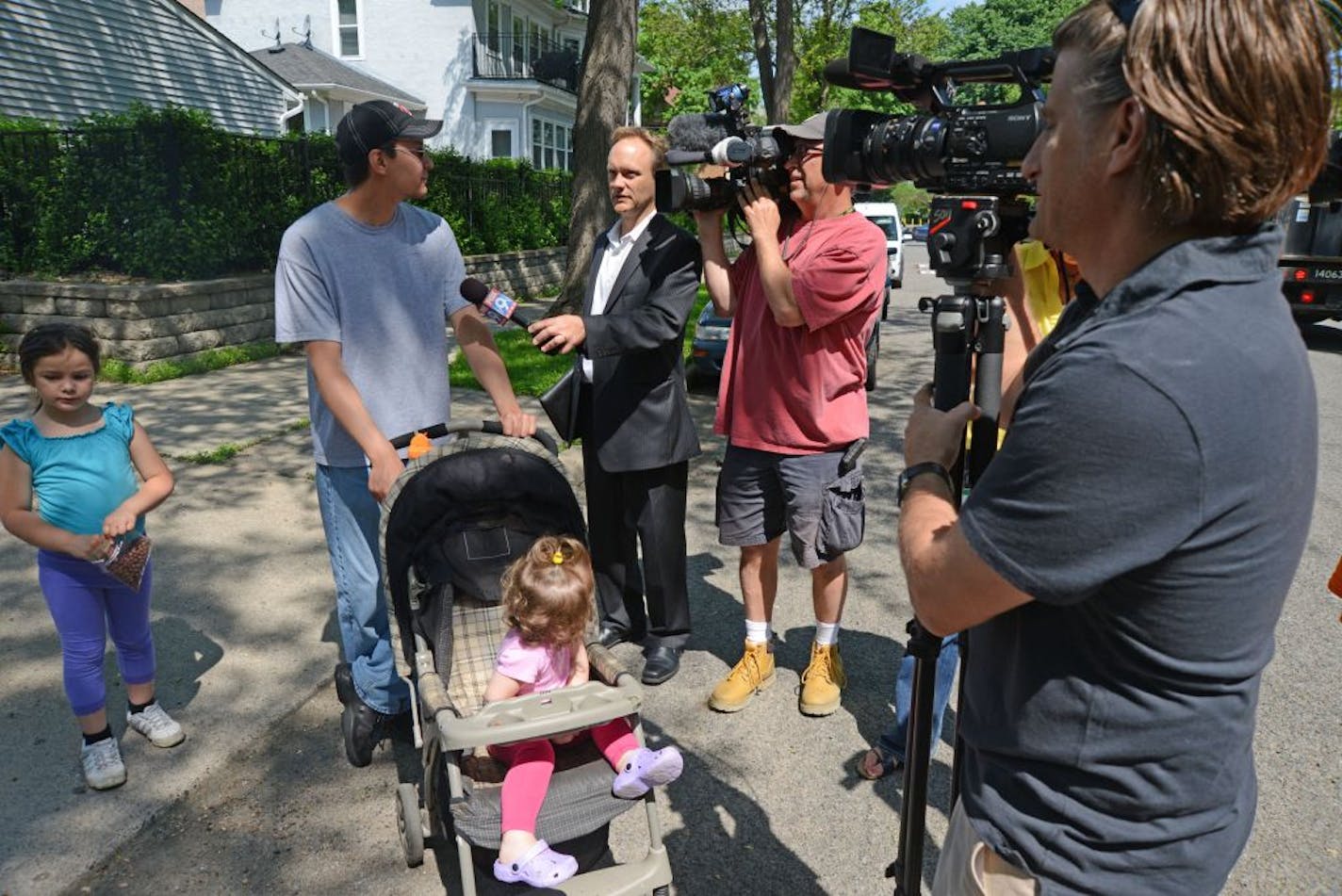 Members of the media have staked out the house where, Michael Karkoc, lives in NE Minneapolis. Karkoc 94 was, a top commander of a Nazi SS-led unit accused of burning villages filled with women and children lied to American immigration officials to get into the United States and has been living in Minnesota since shortly after World War II, according to evidence uncovered by The Associated Press. He told American authorities in 1949 that he had performed no military service during World War II,