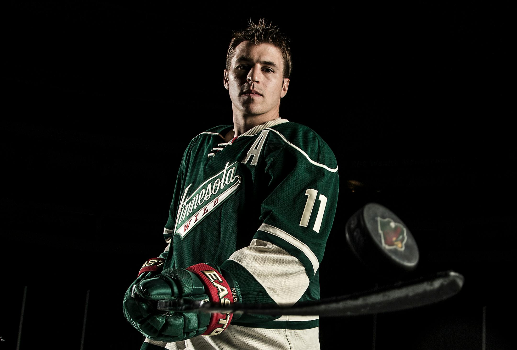 Zach Parise, during media day this fall.