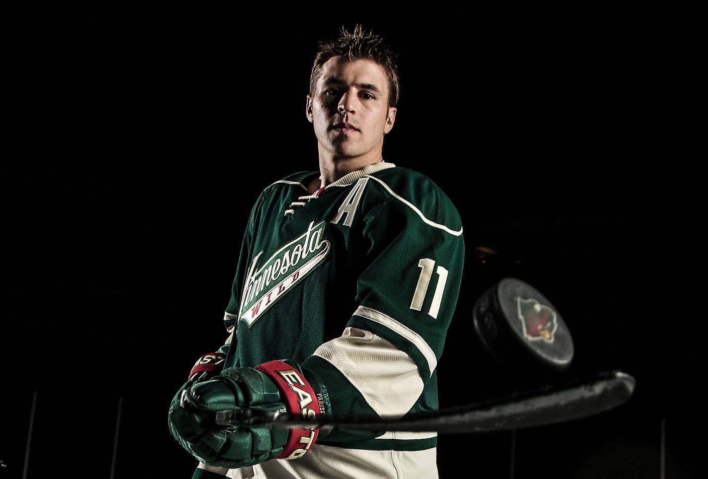 Zach Parise, during media day this fall.