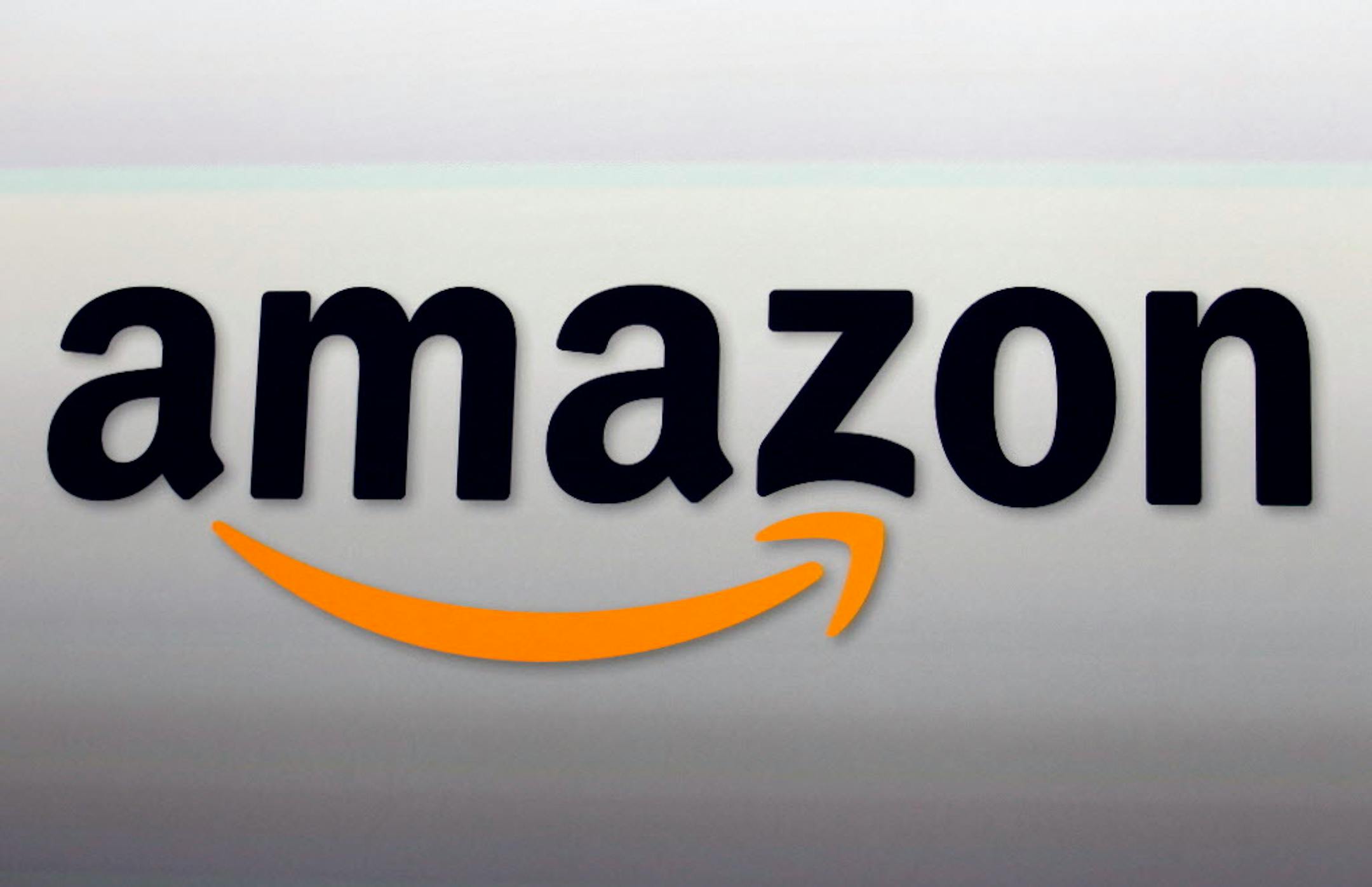 The Amazon logo in Santa Monica, Calif.