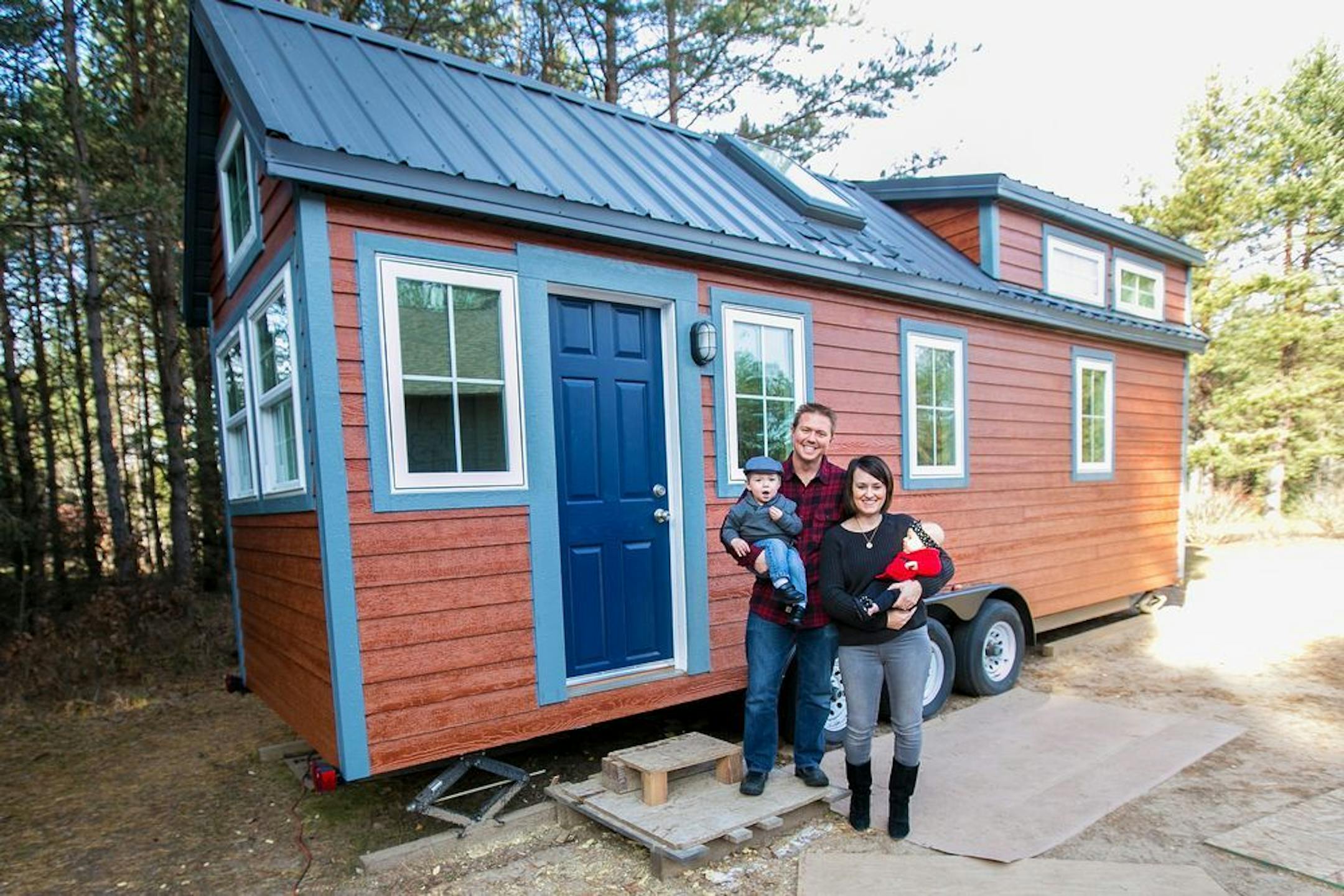 Zac and Caitlin Hogan built their tiny house while living in Big Lake, Minn., then moved it to Carson, Nev.