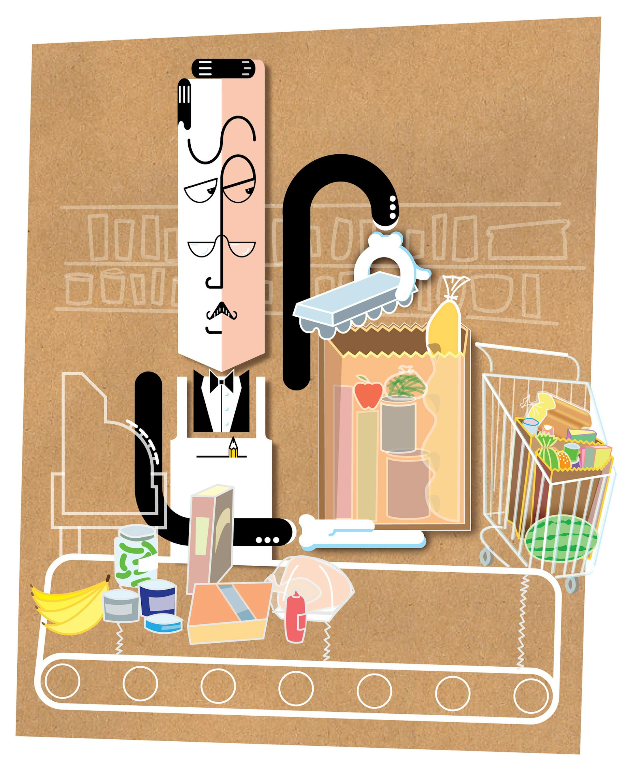 The art of bagging groceries